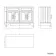 Lucia Graphite Grey Cabinet with Oak Effect Top 1200mm (Excludes Counter Top Basins) - Brass Knurled Handles