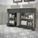 Lucia Graphite Grey Cabinet with Marble Top 1200mm (Excludes Counter Top Basins) - Brass Knurled Handles