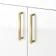 Harper Gloss White Vanity with Semi Recessed Basin 600mm - Brushed Brass Accents