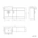 Harper Gloss White Combination Vanity Basin 1500mm (Excludes Toilet) - Brushed Brass Accents