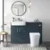 Harper Navy Blue Combination Vanity Basin and Tucson Toilet 1200mm