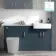 Harper Navy Blue Combination Vanity Basin with Marble Top 1500mm - Excludes Toilet