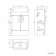 Harper Navy Blue Vanity with Semi Recessed Basin 500mm