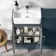Harper Navy Blue Combination Vanity Basin & Houston Toilet 1000mm