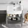 Foster Tungsten Grey Combination Vanity Basin and Tucson Toilet 1200mm - Right Handed