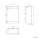 Mersey Gloss White Combination Vanity Basin and Houston Toilet 1100mm