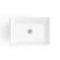Elba Gloss White Wall Hung Drawer Vanity with Marble Top & Cody Basin 600mm - Black Accents