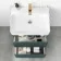 Corsica Midnight Green Basin Drawer Vanity 600mm