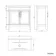 Bermuda Cashmere Pink Basin Vanity 800mm - Brass Knurled Handles