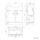 Quartz Gloss White Basin Vanity and Back To Wall Toilet Unit 1150mm (Excludes Toilet) - Black Accents