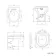 Quartz Gloss White Combination Vanity Basin and Denver Toilet 1150mm - Black Accents