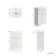 Capri Cotton White Vanity with Semi Recessed Basin 550mm - Brushed Handles