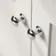 Capri Cotton White Combination Vanity Basin and Houston Toilet 1150mm - Chrome Handles