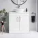 Mersey Gloss White Vanity with Oval Basin 800mm
