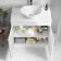 Mersey Gloss White Vanity with Oval Basin 800mm