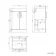 Mersey Gloss White Vanity 500mm Excludes Counter Top Basin - Black Accents