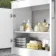 Mersey Gloss White Basin Vanity and Back To Wall Unit 1300mm - Excludes Toilet