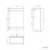 Mersey Gloss White Basin Vanity and Back To Wall Unit 1300mm - Excludes Toilet