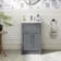 Milos Fog Grey Basin Vanity 500mm - Chrome Handles