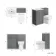 Milos Fog Grey Combination Vanity Basin and Miami Toilet 1000mm - Chrome Handles