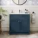 Milos Navy Blue Basin Vanity 800mm - Chrome Handles