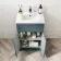Milos Mystic Green Combination Vanity Basin and Miami Toilet 1000mm - Chrome Handles
