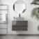 Corsica Tungsten Grey Wall Hung Drawer Vanity with Marble Top 800mm - Excludes Counter Top Basin