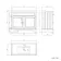 Lucia Graphite Grey Basin Vanity 1030mm - Brushed Brass Accents