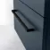 Elba Inky Blue Wall Hung Basin Drawer Vanity 600mm with Matt Black Stand