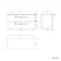 Elba Gloss White Wall Hung Drawer Vanity 1000mm Excludes Counter Top Basin - Black Accents