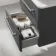 Omaha Slate Grey Wall Hung Drawer Vanity with Marble Top 600mm - Excludes Counter Top Basin