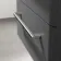 Omaha Slate Grey Wall Hung Drawer Vanity with Marble Top & Curved Counter Top Basin 600mm