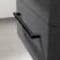 Omaha Slate Grey Wall Hung Drawer Vanity with Marble Top & Marin Basin 600mm - Black Accents