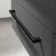 Omaha Slate Grey Wall Hung Basin Drawer Vanity 800mm - Black Accents