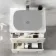 Omaha Linen White Wall Hung Drawer Vanity with Marble Top 600mm - Excludes Counter Top Basin