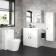 Avon Gloss White Wall Hung Tall Cabinet 1200x300mm
