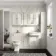 Monaco Chalk White Floor Standing Tall Cabinet Unit 300mm