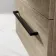 Elba Dawn Oak Wall Hung Drawer Vanity with Marble Top & Oval Counter Top Basin 600mm - Black Accents