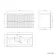 Crete Fluted Linen White Wall Hung Basin Drawer Vanity 1000mm