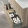 Crete Fluted Apex Oak Wall Hung Drawer Vanity with Marble Top & Curved Basin 1000mm