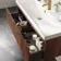 Malta Fluted Black Walnut Wall Hung Basin Drawer Vanity 1000mm