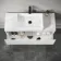 Malta Fluted Coastal White Wall Hung Drawer Vanity with Marble Top & Cody Basin 1000mm