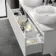 Malta Fluted Coastal White Double Wall Hung Drawer Vanity with Marble Top & Nevis Basin 1200mm
