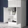 Havana Fluted Coastal White Basin Vanity 500mm - Chrome Handles