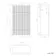 Havana Fluted Coastal White Basin Vanity and Back To Wall Toilet Unit 1000mm (Excludes Toilet) - Chrome Handles