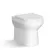 Havana Fluted Coastal White Combination Vanity Basin and Miami Toilet 1100mm - Chrome Handles