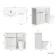 Havana Fluted Coastal White Combination Vanity Basin and Tucson Toilet 1100mm - Chrome Handles - Left Handed