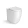 Havana Fluted Coastal White Combination Vanity Basin and Utah Comfort Height Toilet 1100mm - Chrome Handles - Left Handed