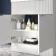 Havana Fluted Coastal White Combination Vanity Basin and Aruba Toilet 1300mm - Chrome Handles