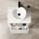 Sorrento Fluted Coastal White Wall Hung Drawer Vanity with Marble Top & Nevis Basin 600mm
